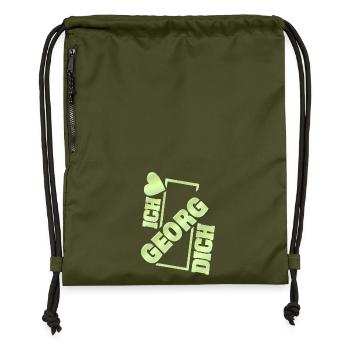 Dear Georg - Gymsac made from recycled material - military green - Front