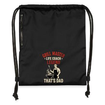 Grill Master Life Coach Legend - Dad Gift - Gymsac made from recycled material - black - Front