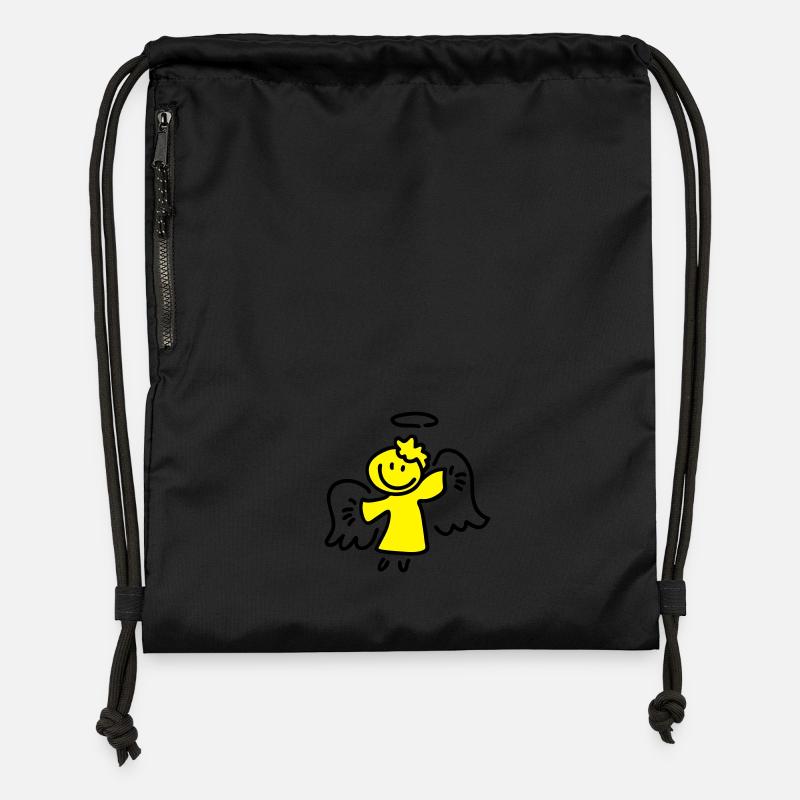 Little Angel - Sac à cordon en polyester recyclé - noir