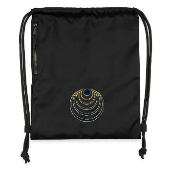 Moon amulet - intuition, creativity and media - Gymsac made from recycled material - black - Front