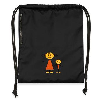 big_sister - Sac à cordon en polyester recyclé - noir - Devant