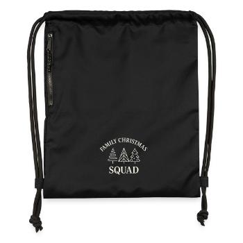 Family Christmas Tree Squad - Gymsac made from recycled material - military green - Front