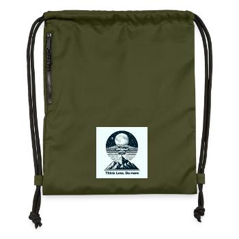 action mode - Sac à cordon en polyester recyclé - military green - Devant