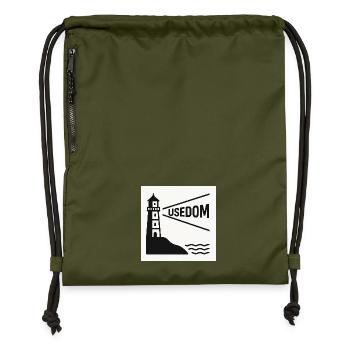 Usedom - Gymsac made from recycled material - military green - Front