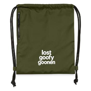 lost_goofy_goonen_w - Gymsac made from recycled material - military green - Front