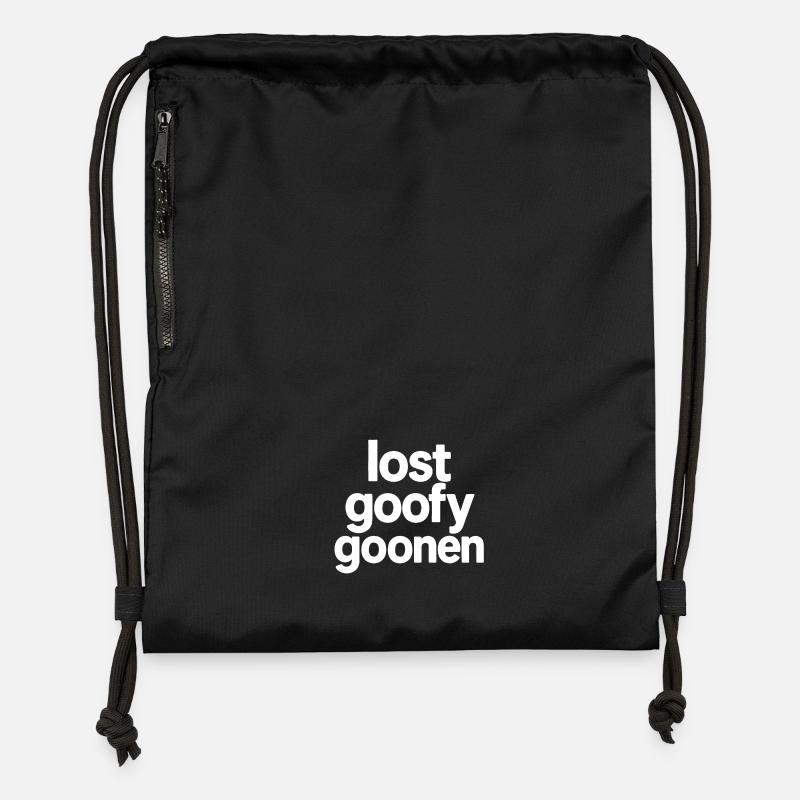 lost_goofy_goonen_w - Gymsac made from recycled material - black