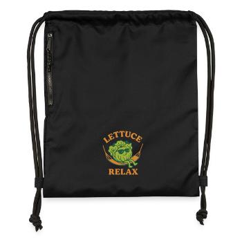 Laitue Relax à Hamaka - Sac à cordon en polyester recyclé - noir - Devant