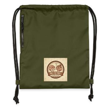 Ich irre mich - Duo Brain - Turnbeutel aus Recycling-Material - military Green - Vorne