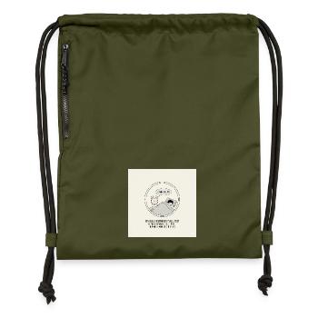 Noch 5 Minuten, wenn Sie aufwachen - Turnbeutel aus Recycling-Material - military Green - Vorne