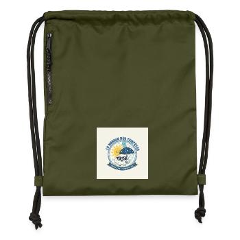 Das Büro der Stürme - Sonne und Regen - Turnbeutel aus Recycling-Material - military Green - Vorne
