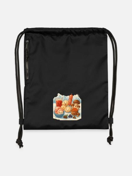 Extrême Nord - Sac à cordon en polyester recyclé - noir