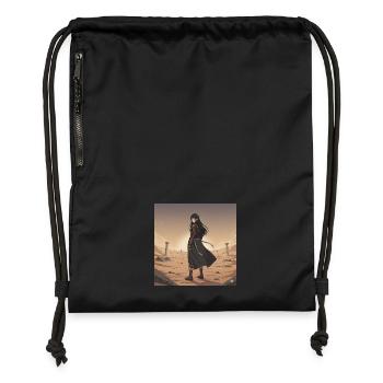 Dune Warrior — Black Armor - Gymsac made from recycled material - black - Front