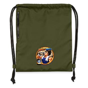 WHEYgeta - Turnbeutel aus Recycling-Material - military Green - Vorne