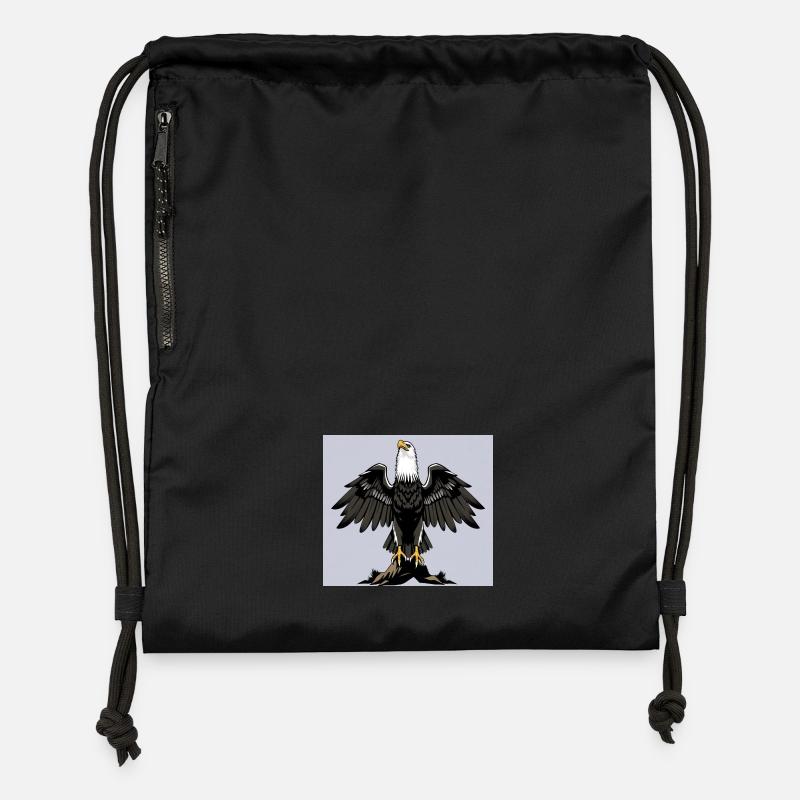 Aigle - Sac à cordon en polyester recyclé - noir