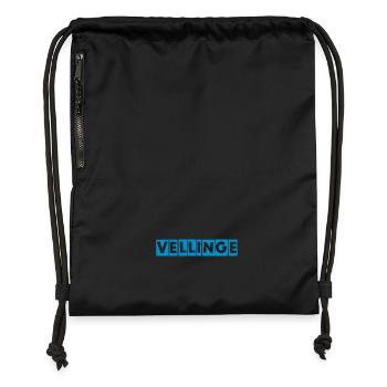 Vellinge – Blue Text Design - Gymsac made from recycled material - black - Front