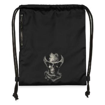 skull cowboy - Sac à cordon en polyester recyclé - military green - Devant