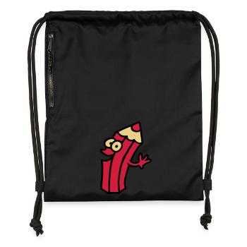 joyful pin - Gymsac made from recycled material - black - Front