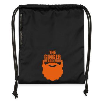 Ginger beard man - Gymsac made from recycled material - black - Front