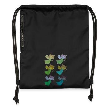 Fee 6fold multicoloured - Gymsac made from recycled material - black - Front