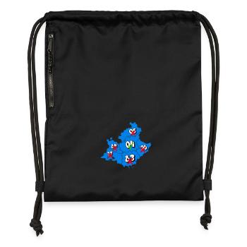 PACA Region - Gymsac made from recycled material - black - Front