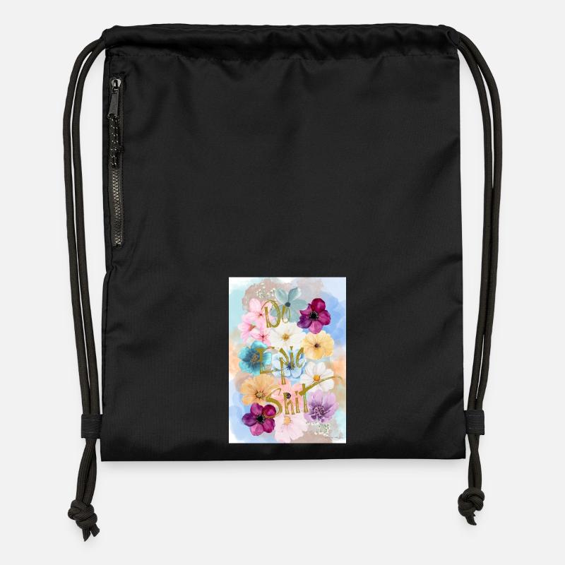 Do Epic Shit - Gymsac made from recycled material - black