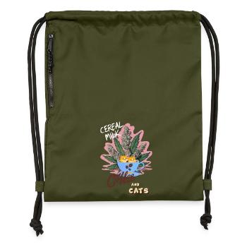 Cereal Milk C&C - Gymsac made from recycled material - military green - Front