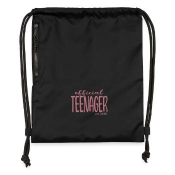 Official Teenager Est. 2010 Cool 13th Birthday - Sac à cordon en polyester recyclé - noir - Devant