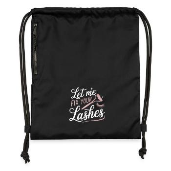 Précision pour des cils parfaits - Sac à cordon en polyester recyclé - military green - Devant