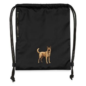 German Shepherd Dog - Gymsac made from recycled material - black - Front