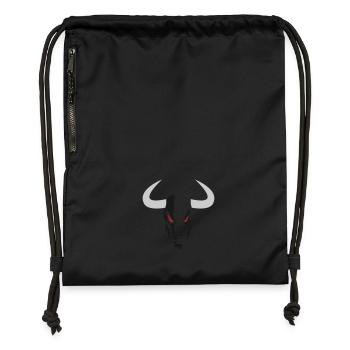 Bull Head small - Gymsac made from recycled material - black - Front