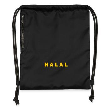 Halal - Turnbeutel aus Recycling-Material - Schwarz - Vorne