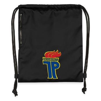 Jungpioniere seid bereit! - Turnbeutel aus Recycling-Material - Schwarz - Vorne