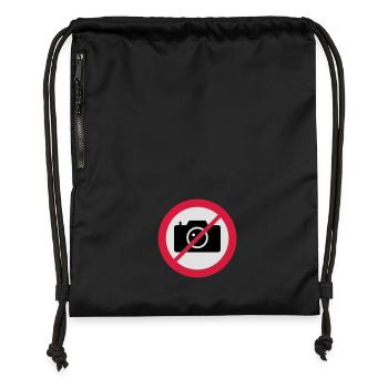 road sign camera - Gymsac made from recycled material - black - Front