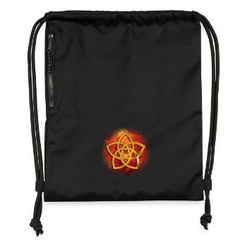Venusblume - Sac à cordon en polyester recyclé - noir - Devant