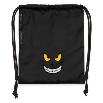 Halloween Monster (3c) - Gymsac made from recycled material - black - Front