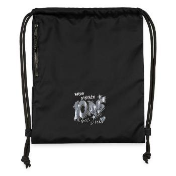 Noces d'étain - Sac à cordon en polyester recyclé - noir - Devant