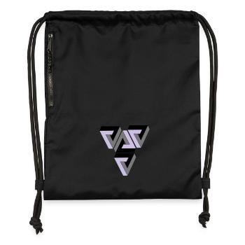 Penrose Triangle - Turnbeutel aus Recycling-Material - Schwarz - Vorne