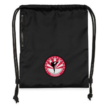 Taekwondo / Taekwondoin / Tae kwon do / Fight - Gymsac made from recycled material - black - Front