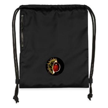 Kastanie Chestnut - Gymsac made from recycled material - black - Front