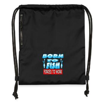 Angling - Gymsac made from recycled material - black - Front