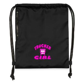 Camion - Sac à cordon en polyester recyclé - noir - Devant