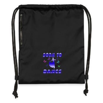 Dance - Gymsac made from recycled material - black - Front