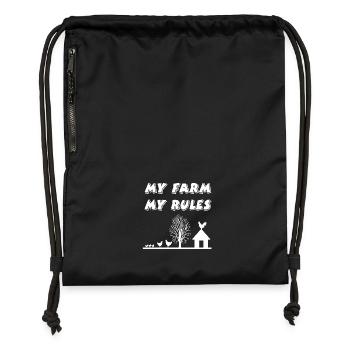 Farm - Gymsac made from recycled material - military green - Front