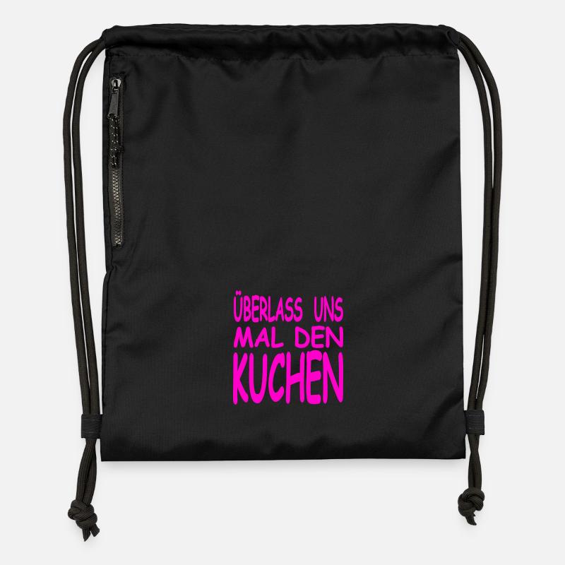 Kuchen - Turnbeutel aus Recycling-Material - Schwarz