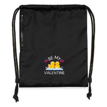 By my Valentine - Gymsac made from recycled material - military green - Front