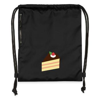 Cake - Gymsac made from recycled material - black - Front