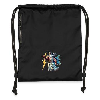 Zeus Comic - Gymsac made from recycled material - black - Front