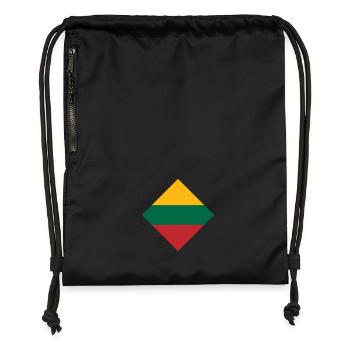 Lithuania - Gymsac made from recycled material - black - Front