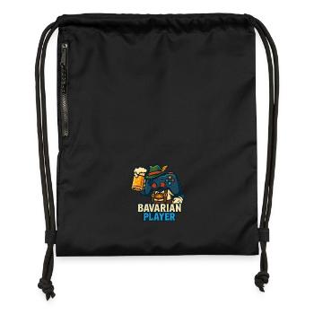 bavarian player - Turnbeutel aus Recycling-Material - Schwarz - Vorne