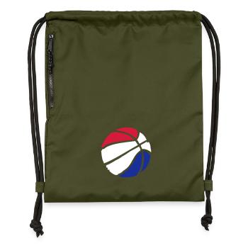 Basket-ball Basketball Basket - Sac à cordon en polyester recyclé - military green - Devant